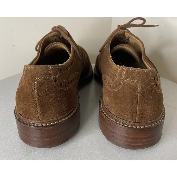 Crockett & Jones Tan Brogue Oxford Wingtip Rochester Shoes Sz UK 8.5 / US 9.5 - Picture 9 of 16